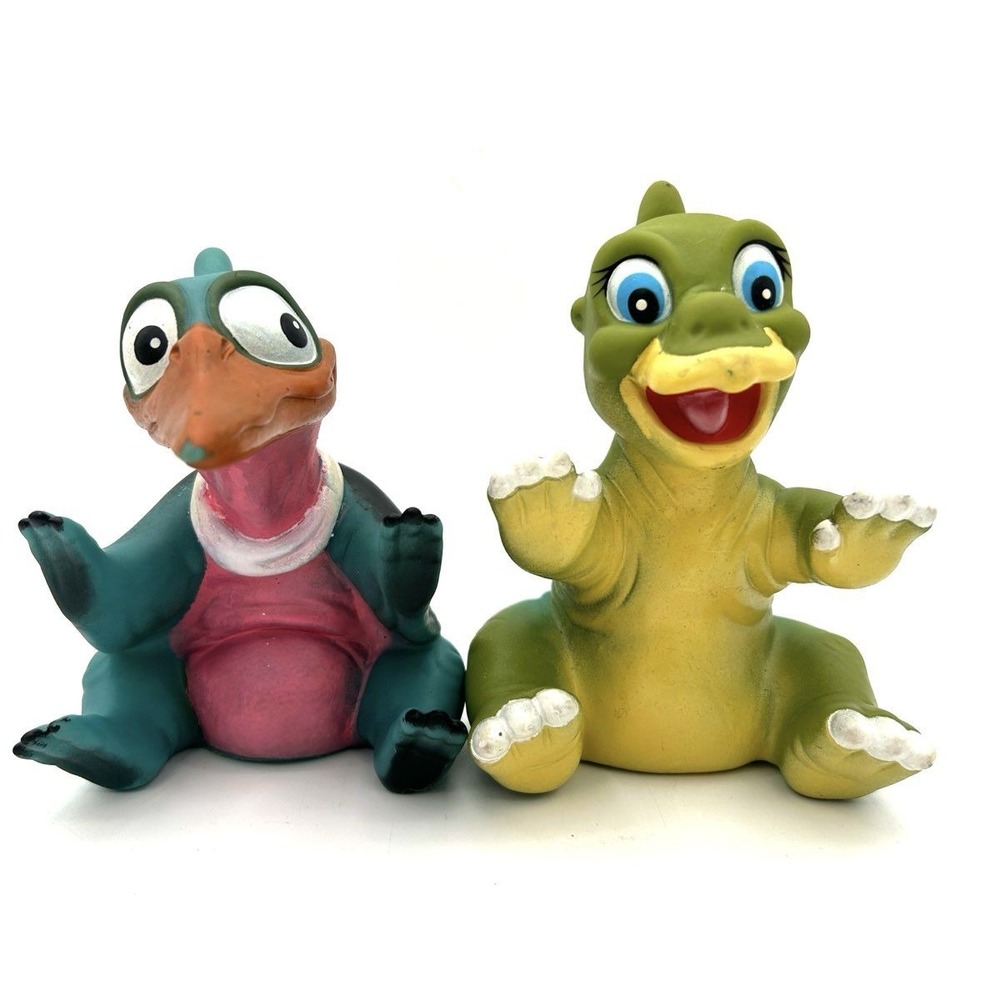 The Land Before Time Hand Puppet Lot 1988 U.C.S. Amblin Ducky Petrie Vintage 2